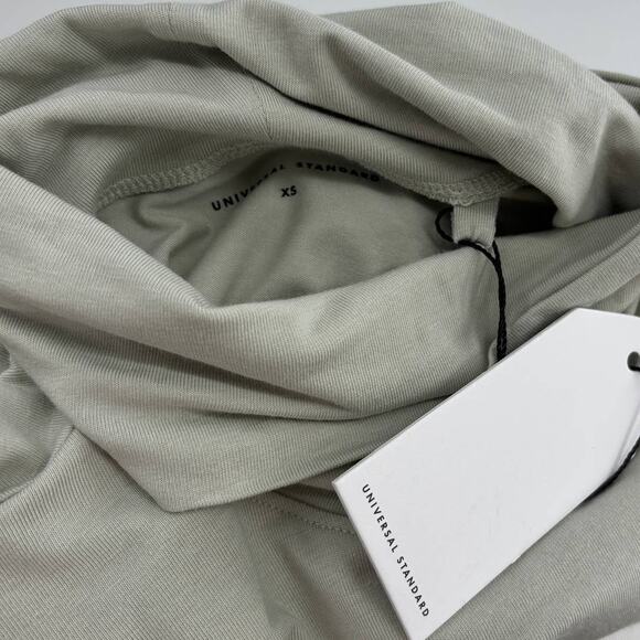 Universal Standard Mineral Gray Close Fit Turtleneck Top - Picture 9 of 12